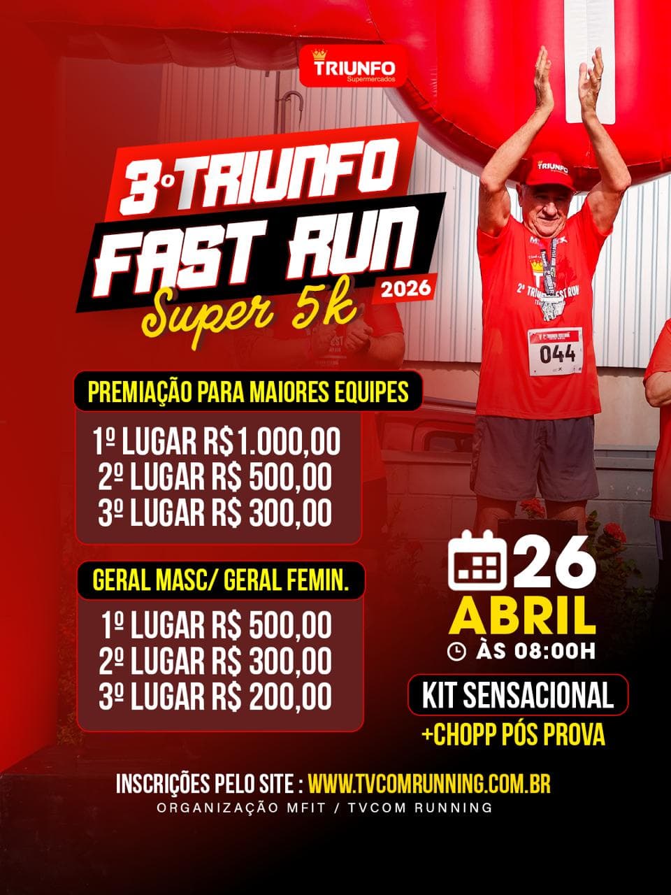 3º TRIUNFO FEST RUN SUPER 5K TEODORO SAMPAIO SP