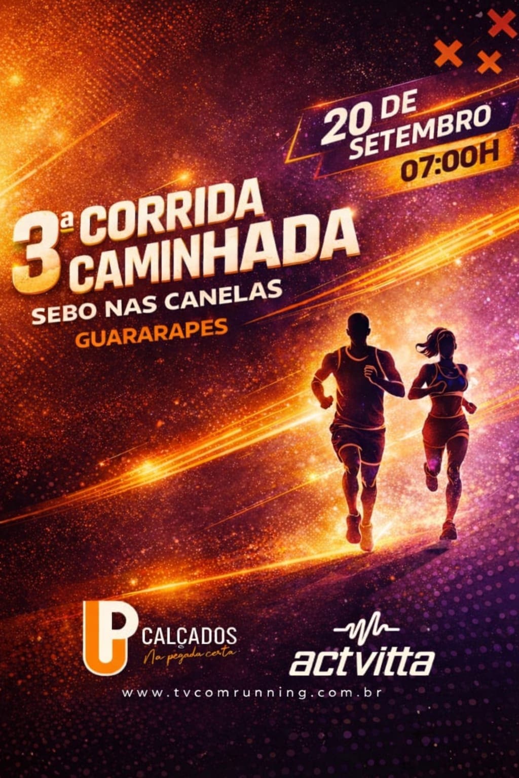 3ª CORRIDA E CAMINHADA SEBO NAS CANELAS UP CALÇADOS ACTIVITTA